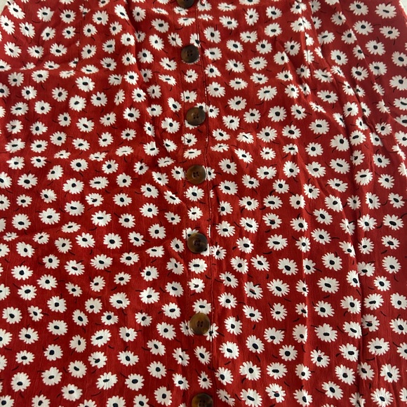 Faithfull The Brand Red Floral Sundress XS - Picture 9 of 9